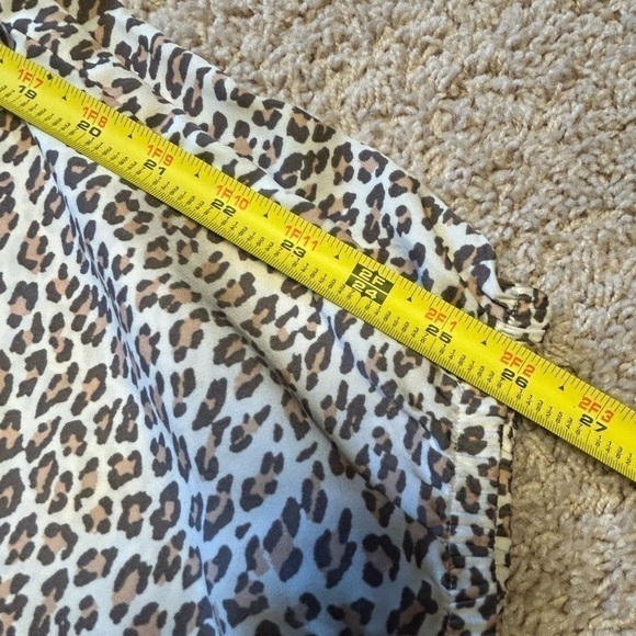 AERIE WOMENS LIGHT & AIRY ANIMAL PRINT 100% POLYESTER PANTS, SIZE XS/TP - Picture 10 of 10